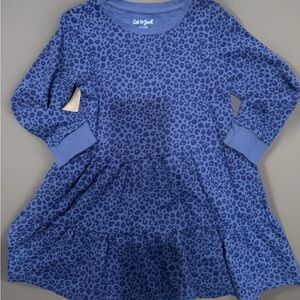 Cat & Jack Blue Pleated A-Line Casual Dress